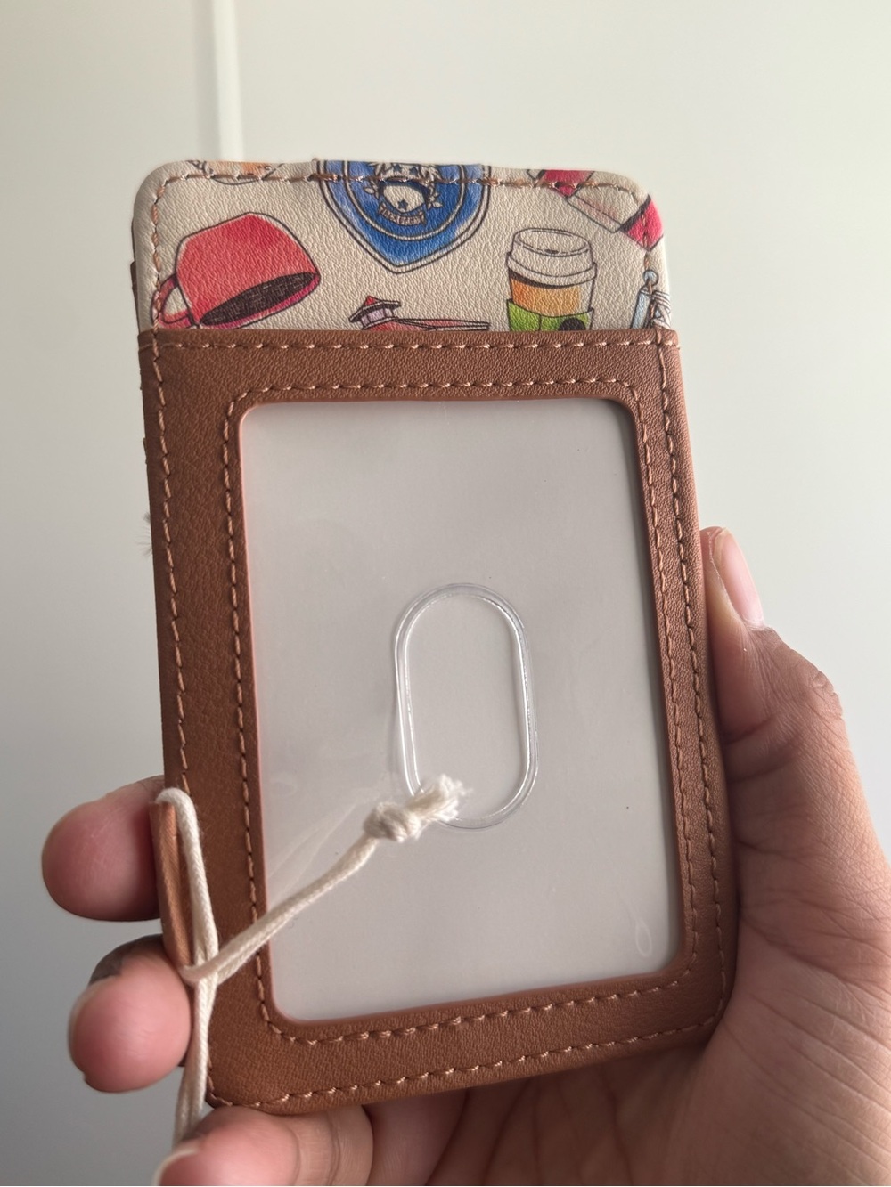 Loungefly Luke's Diner Card Holder - Orange, Tan, Cream, Blue - Picture 3 of 4